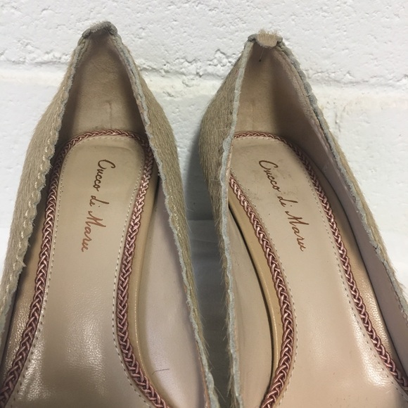 Chic Pony Hair Bow Open Toe Pumps - Picture 11 of 11